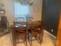 Inviting dining area with a classic wooden table, modern chandelier, and tasteful decor for memorable meals at 2592 Tully Ct # 78, Lancaster, SC 29720