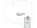Floor plan for the future bonus room with dimensions 12 x 22 and 8' ceiling at 1676 Parkside Dr, Catawba, NC 28609