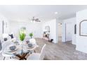 Spacious living area with a dining table, offering a comfortable and inviting space for relaxation and entertainment at 810 W Raleigh Ave, Statesville, NC 28677