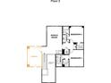 Second floor plan showcasing a bonus room, media area, and two additional bedrooms at 612 Hyder Trl, Tega Cay, SC 29708