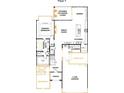 First floor plan featuring a primary bedroom, great room, kitchen, home gym, and two-car garage at 612 Hyder Trl, Tega Cay, SC 29708