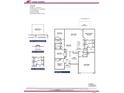 Detailed first-floor floorplan showcasing the layout, dimensions, and room connections of the house at 1110 Gardenia Dr # 6, Mt Ulla, NC 28125