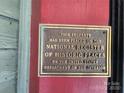 Plaque: This property has been placed on the National Register of Historic Places at 425 W Horah St, Salisbury, NC 28144