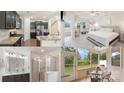 Collage featuring the kitchen, main bedroom, bathroom, and sunroom at 3237 Yarmouth Ln, Gastonia, NC 28056