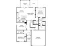 Floorplan featuring a primary bedroom, bedroom 2, study, dining area, Gathering room, and garage at 6520 Alanbrook Rd, Charlotte, NC 28215