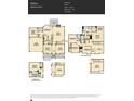 Detailed floor plan showcasing the layout of this five-bedroom home with two-car garage at 1569 Croydon St, Indian Land, SC 29707