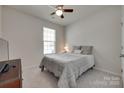 Comfortable bedroom with carpet flooring, ceiling fan and natural light from a window at 3145 Bridgewater St, Lancaster, SC 29720