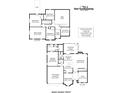 Detailed floor plan showcasing the layout of the home's first and second floors, including room dimensions at 8044 Hawk Crest Ct, Charlotte, NC 28270