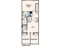 Floor plan of the home's upper level features the primary suite, bedrooms, and laundry at 1913 C Tranquility Cir, Newton, NC 28658