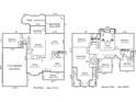 Detailed floor plan showcasing layout of this home's multiple bedrooms, living spaces, and outdoor areas at 5916 Four Wood Dr, Matthews, NC 28104
