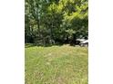 Spacious backyard with mature trees, storage container, and small structure at 194 Wild Plum Ln, Blacksburg, SC 29702