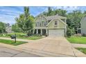 Well-maintained home boasts a manicured lawn, two-car garage, and close proximity to green spaces at 7011 Hyde Park Dr, Indian Trail, NC 28079