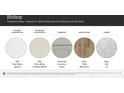 Selection of interior samples, including kitchen countertops, bathroom countertops, cabinetry, hard floors, and carpet at 1530 Cottage Creek Dr, Bessemer City, NC 28016