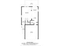 Layout of a home's floorplan including room dimensions and area, living room, kitchen, bath, garage, porch and patio at 1207 Skyflower Way, Charlotte, NC 28214