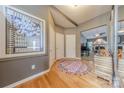 Inviting foyer with hardwood floors and high ceilings, complemented by a colorful circular rug at 901 Clearbrook Rd, Matthews, NC 28105