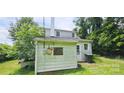 Back exterior showcasing the chimney and the exterior electrical box at 600 College Ave, Rock Hill, SC 29730