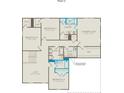 Second floor plan with owner's suite, three additional bedrooms, loft, two bathrooms, and laundry room at 13908 Penbury Rd # 394, Charlotte, NC 28278