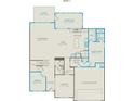 First floor plan featuring a library, dining, gathering room, cafe, kitchen, sunroom, and guest suite at 13908 Penbury Rd # 394, Charlotte, NC 28278