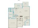 First floor layout featuring a spacious kitchen, sunroom, guest suite, and seamlessly connected gathering and dining areas at 13932 Penbury Rd # 400, Charlotte, NC 28278