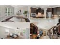 Four-image collage of a study, kitchen, bedroom, and walk-in closet at 1830 Alden Oaks Ln, Charlotte, NC 28270