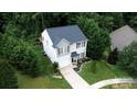 Overhead view highlighting the home's architectural design and spacious lot at 1548 Logan Patrick Ct, Gastonia, NC 28052