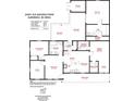 Detailed floor plan showcasing layout, room dimensions, and total square footage at 24007 Old Aquadale Rd, Albemarle, NC 28001