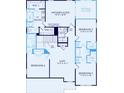 Detailed second floor floorplan including the owner's suite, loft, three bedrooms and a laundry room at 1532 Gossage Nw Ln, Concord, NC 28027