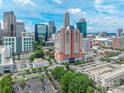 Scenic city view of surrounding buildings and parking from the vantage point of 222 S Caldwell Street #2203 at 222 S Caldwell St # 2203, Charlotte, NC 28202
