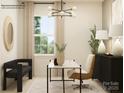 Well-lit office featuring a modern desk, neutral decor, and ample natural light at 2837 Morning Song Way, Lancaster, SC 29720