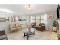 Comfortable living room featuring tiled floors, neutral paint and an open concept at 1627 33Rd Ne Ave, Hickory, NC 28601