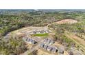 Aerial view showing new homes, green spaces, and future construction in a thriving community at 1479 Hubert Graham Way, Tega Cay, SC 29708