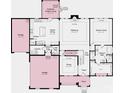 Detailed first floor plan featuring an open-concept kitchen, gathering room, dining area, and owner's suite at 18126 Sulton Ter, Huntersville, NC 28078