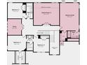 Second floor plan highlighting four bedrooms, game room, two baths, and a study at 18126 Sulton Ter, Huntersville, NC 28078