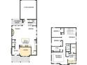 Spacious home floor plan featuring open-concept living, study, kitchen, and owner's retreat at 6124 Littleroot Way, Charlotte, NC 28278
