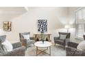 Stylish living room with modern furniture and decor at 4442 Coventry Row Ct, Charlotte, NC 28270