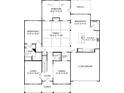 First floor floorplan showing the layout of the house at 204 Coronado Ave, Matthews, NC 28104