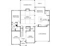 Detailed floor plan showcasing the layout of the home, including bedrooms, living spaces, and garage at 304 Coronado Ave, Matthews, NC 28104