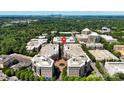 Incredible aerial view of condo building provides a sense of location and neighborhood amenities at 4625 Piedmont Row Dr # 712, Charlotte, NC 28210