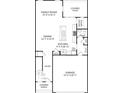 This home's floor plan includes a Gathering room, dining room, kitchen, foyer, garage, covered porch, and covered patio at 1233 Margo Mannor Dr, Fort Mill, SC 29708