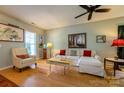 Cozy living room featuring a comfortable white sofa and stylish decor at 1226 Rising Oak Dr, Charlotte, NC 28206