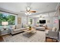 Cozy living room featuring gray walls, stylish furniture, recessed lighting, and ample space for relaxation and entertainment at 1535 Maplewood Ave, Lancaster, SC 29720