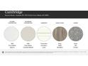 A selection of interior design options including MSI quartz countertops and Shaw Sea Glass hard floors at 6370 Fairfax Ct, Maiden, NC 28650