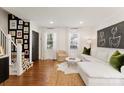 Inviting living room with stylish accents, hardwood floors, and natural light at 504 Wakefield Dr # A, Charlotte, NC 28209