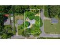Aerial view showcasing the property, its boundaries, and surrounding neighborhood at 3724 Patricia Nw Dr, Concord, NC 28027