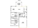 Detailed first floor plan featuring a great room, dining, kitchen, and two car garage at 332 Linda Carol Ln, Tega Cay, SC 29708