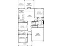 Layout showcasing the home's spacious open-concept design, including the primary bedroom and kitchen area at 5237 Raging Creek Dr, Indian Trail, NC 28079