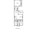 Floor plan showcasing the main level layout with kitchen, dining, Gathering room, and flex space at 19040 Newburg Hill Rd, Davidson, NC 28036