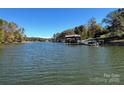 Beautiful waterfront view showing lake access docks on a sunny day at 1590 Springpoint Rd # B, Rock Hill, SC 29732