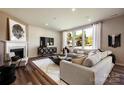 Bright living room featuring a fireplace, large windows, and comfortable seating at 2198 Millennium Dr # 90, Lancaster, SC 29720