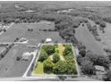An aerial view of the property showcasing the approximate lot lines and surrounding landscape at 1173 Cat Square Rd, Vale, NC 28168